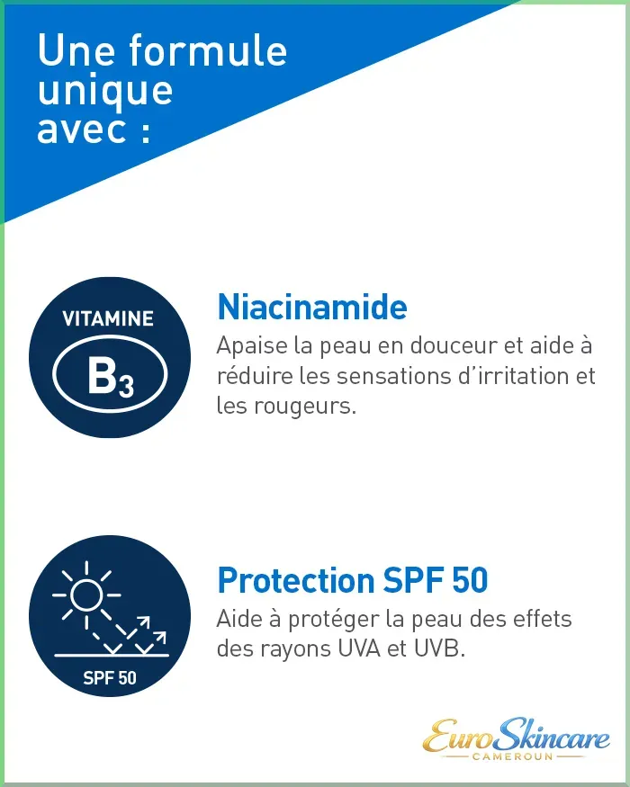 Crme Hydratante Visage SPF50 - Formule_euro-skincare-cameroun.webp