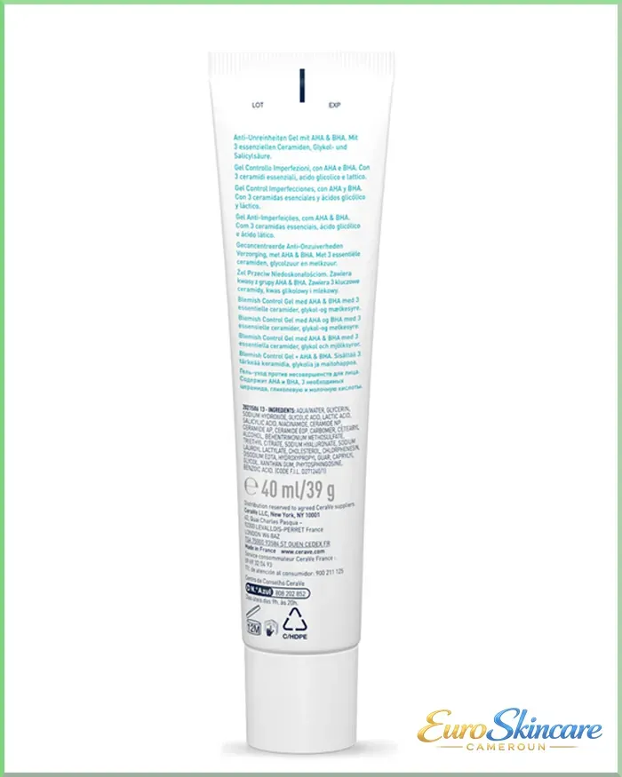 Soin Concentre Anti-Imperfections - Packshot back_euro-skincare-cameroun.webp