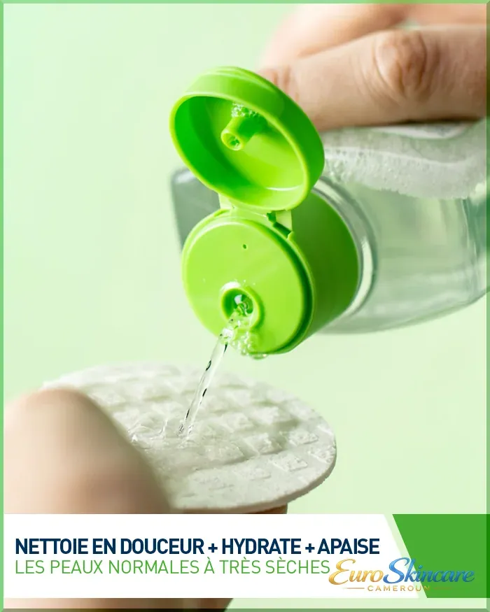Eau micellaire - Texture Benefices_euro-skincare-cameroun.webp