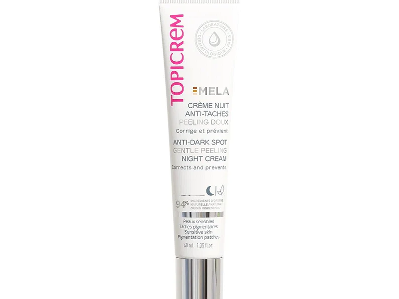 Crème Nuit Anti‑Taches MELA Topicrem – Peeling Doux & Renouvellement