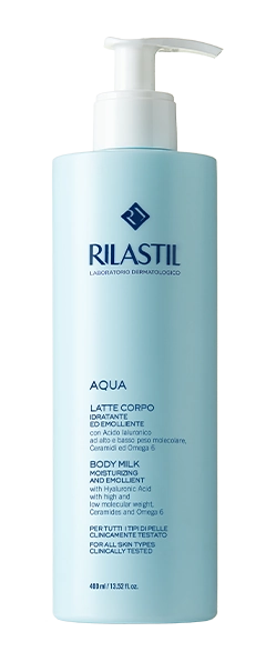 [05RILI13V02510] Lait Corps Hydratant Aqua Rilastil - Hydratation intense 24h et peau douce Cameroun