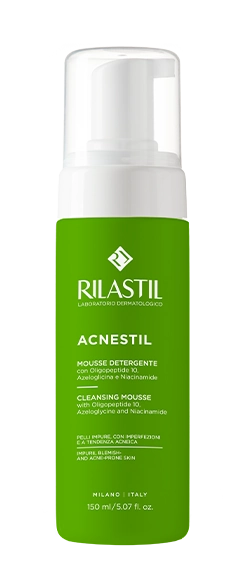 [05RILI38V00010] Mousse Nettoyante Visage165ml ACNESTIL RILASTIL - Peaux Grasses Cameroun